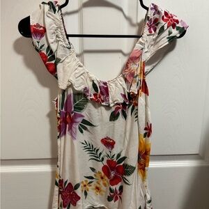 Floral Ruffle Women's Top